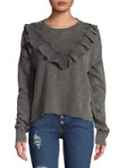 Free People Ruffle Trim Pullover