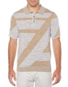 Perry Ellis Space-dyed Striped Polo