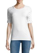 Lord & Taylor Ruched-sleeve Tee
