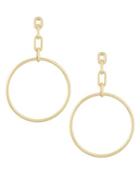 French Connection Link Frontal Hoop Earrings