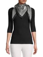 Kate Spade New York Flower Medallion Silk Scarf