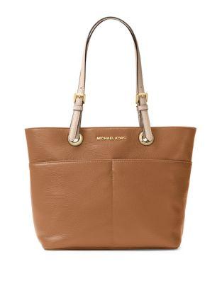 Michael Michael Kors Bedford Contrast-strap Leather Tote Bag