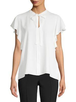 Marella Classic Ruffled-sleeve Top
