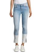Seven For All Mankind Dip Dyed Skinny Ankle Jeans