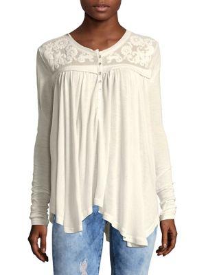 Free People Asymmetric Long Sleeve Top