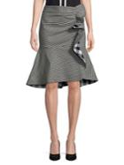 Design Lab Gingham Plaid Knee-length Skirt