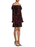 Michael Michael Kors Rose Off-the-shoulder Dress