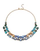 Carolee Pacific Gala Multi-stone And Crystal Link Necklace