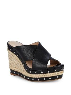 Charles By Charles David Leilani Studded Leather Espadrilles