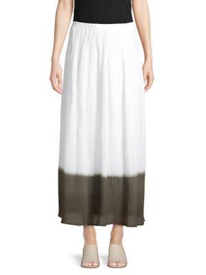Bailey 44 Contrast Cotton A-line Skirt