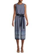 Vince Camuto Printed Cropped Wide-leg Jumpsuit