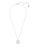 Swarovski Circle Rhodium-plated Pendant Necklace