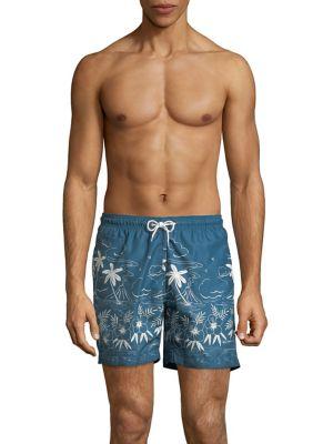 Trunks Surf + Swim Tropical Floral-print Swim Trunks