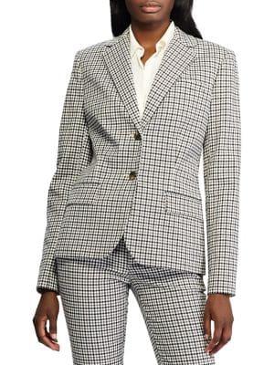 Lauren Ralph Lauren Check Stretch Blazer