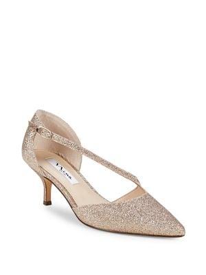 Nina Tirsa Metallic Kitten Heels