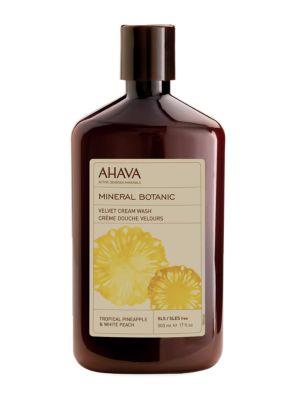 Ahava Mineral Botanic Cream Wash Tropical Pineapple And White Peach 17oz
