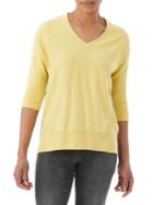 Olsen Dream Land V-neck Side-stripe Sweater