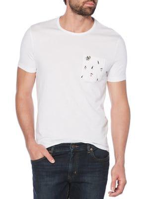 Original Penguin Printed Cotton Pocket Tee