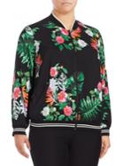 Vince Camuto Plus Floral Printed Rich Jacket