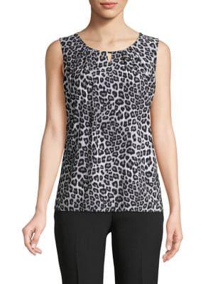 Kasper Animal-print Top