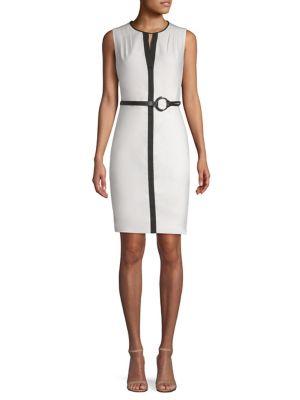 Elie Tahari Volumnia Belted Dress