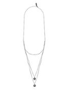 Lord & Taylor Sterling Silver Layered Necklace
