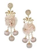 Badgley Mischka 10k Gold & Crystal-embellished Drop Earrings