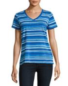 Rafaella Embellished Striped Tee