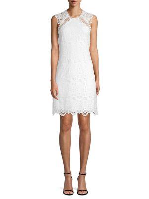 Laundry By Shelli Segal Open Back Venise Lace Dress