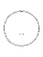 Swarovski Tennis Crystal Necklace & Earrings Set