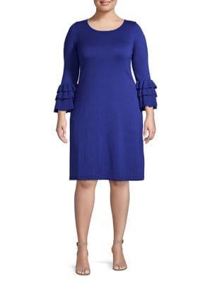 Gabby Skye Plus Full Fashion Knit Dress