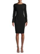 Calvin Klein Ruffle-sleeve Sheath Dress