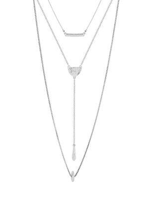 Lucky Brand Silvertone Layer Necklace