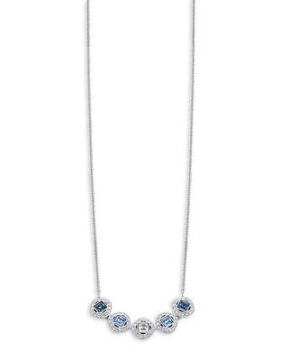 Swarovski Angelic Square Crystal Chain Pendant Necklace