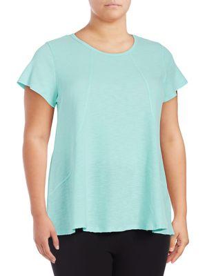 Calvin Klein Performance Plus Short-sleeve Cotton Blend Tee