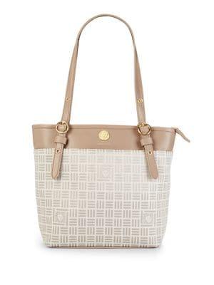 Anne Klein Contrast Logo Shoulder Bag