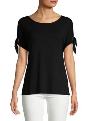 Calvin Klein Tie Sleeve Top