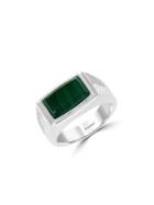 Effy Gento 925 Sterling Silver And Malachite Ring