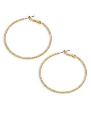 Design Lab Sandblasted Hoop Earrings