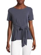 Design Lab Lord & Taylor Self-tie Short-sleeve Top
