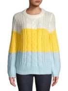 Vero Moda Multicolored Cable-knit Sweater