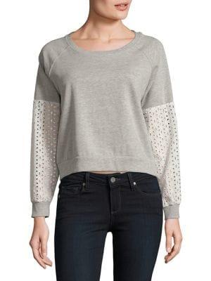 Design Lab Eyelet Sweatshirt