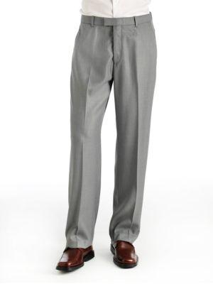 Perry Ellis Portfolio Flat-front Sharkskin Pants