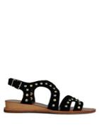Kenneth Cole New York Jules Studded Suede Slingback Wedge Sandals