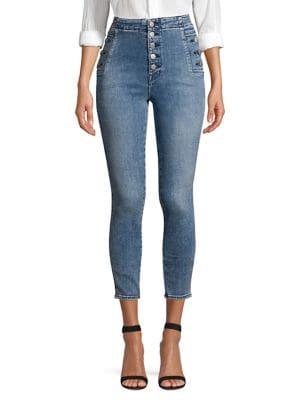 J Brand Natasha Sky High Cropped Skinny Jeans