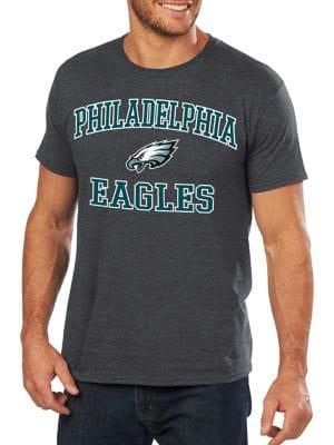 Majestic Philadelphia Eagles Nfl Heart And Soul Iii Cotton Tee