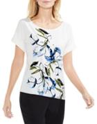 Vince Camuto Plus Floral Short-sleeve Top