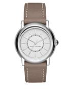 Marc Jacobs Courtney Stainless Steel Leather-strap Analog Watch
