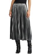 Lauren Ralph Lauren Pleated Metallic Skirt