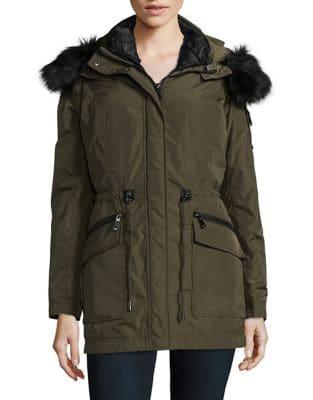 Tahari Mackenzie Faux Fur-trimmed 3-in-1 Parka